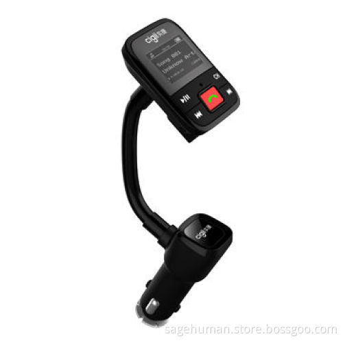 Bluetooth Handsfree Car Kit and 2.1A Car Charging Function with LCD Screen, 12V-24V
